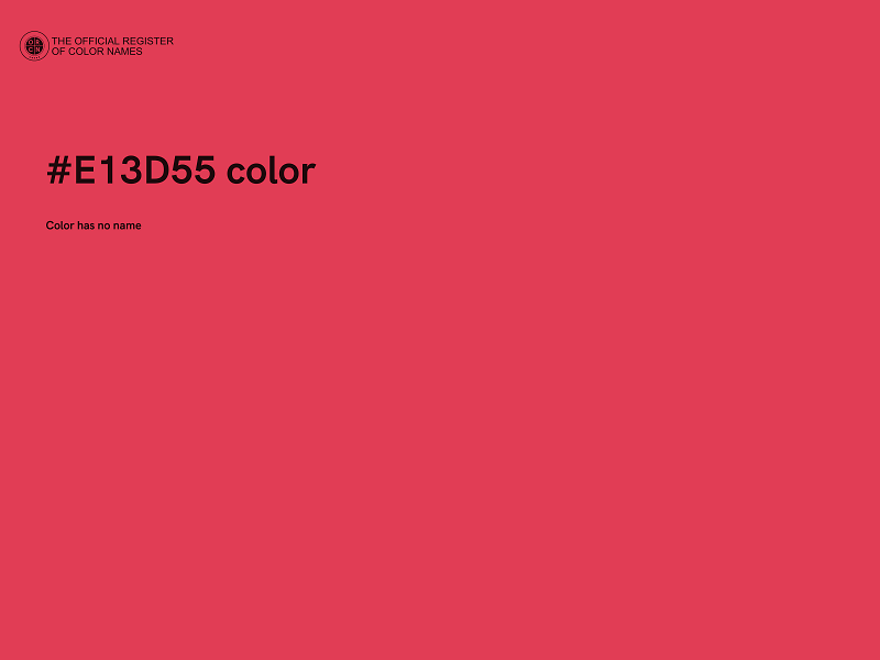 #E13D55 color image