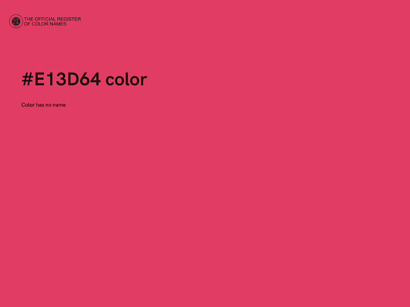 #E13D64 color image