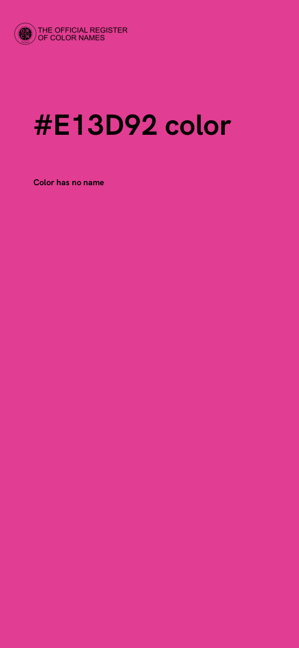 #E13D92 color image