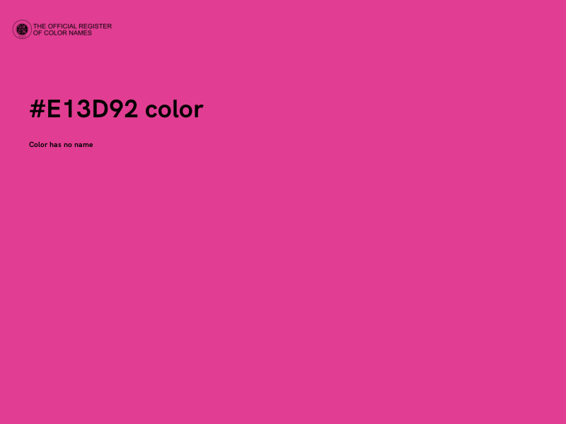 #E13D92 color image