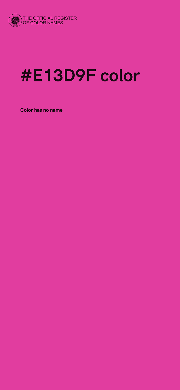 #E13D9F color image