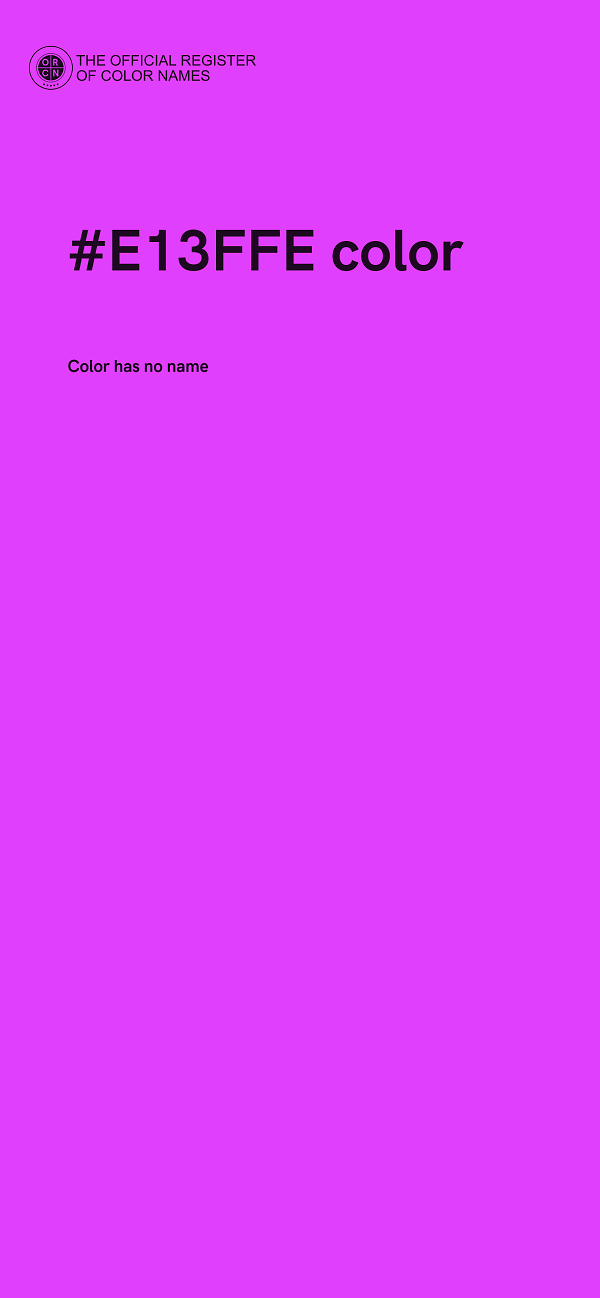 #E13FFE color image