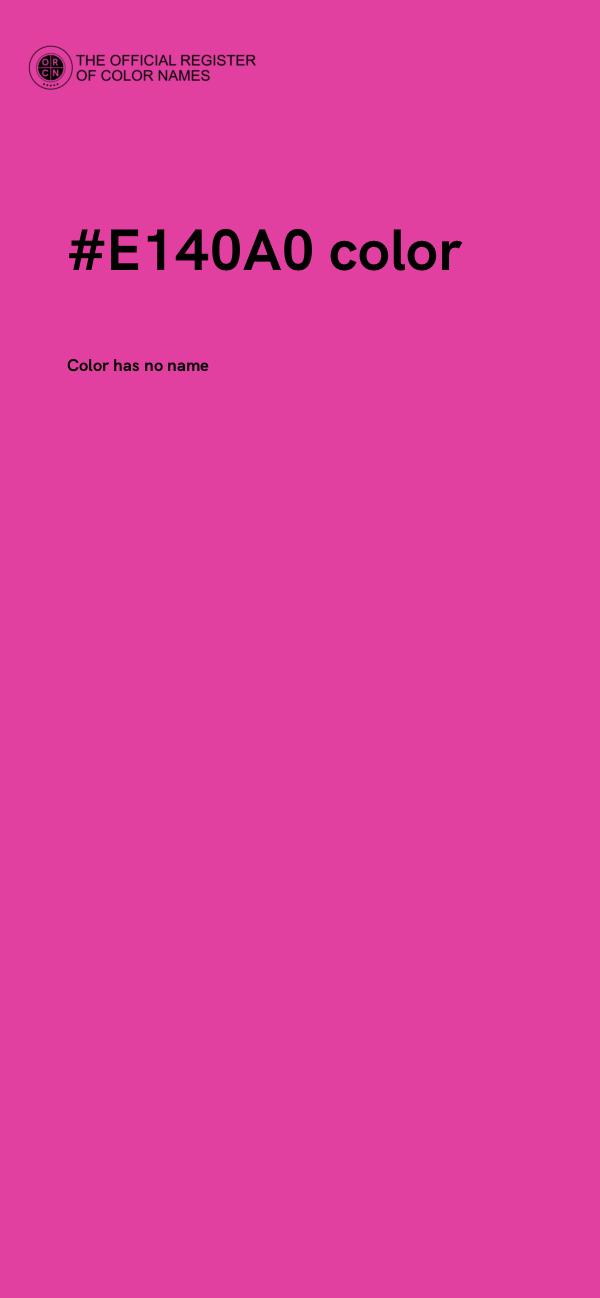 #E140A0 color image