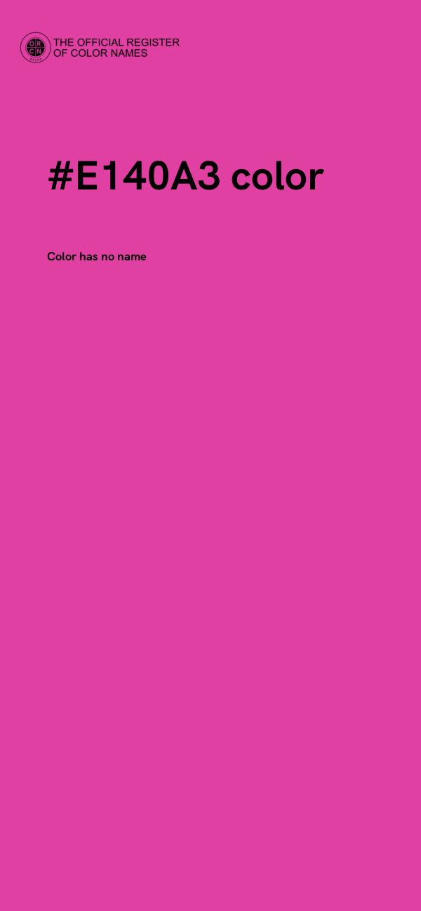 #E140A3 color image
