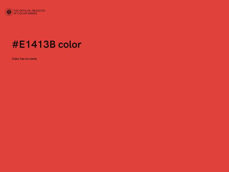 #E1413B color image