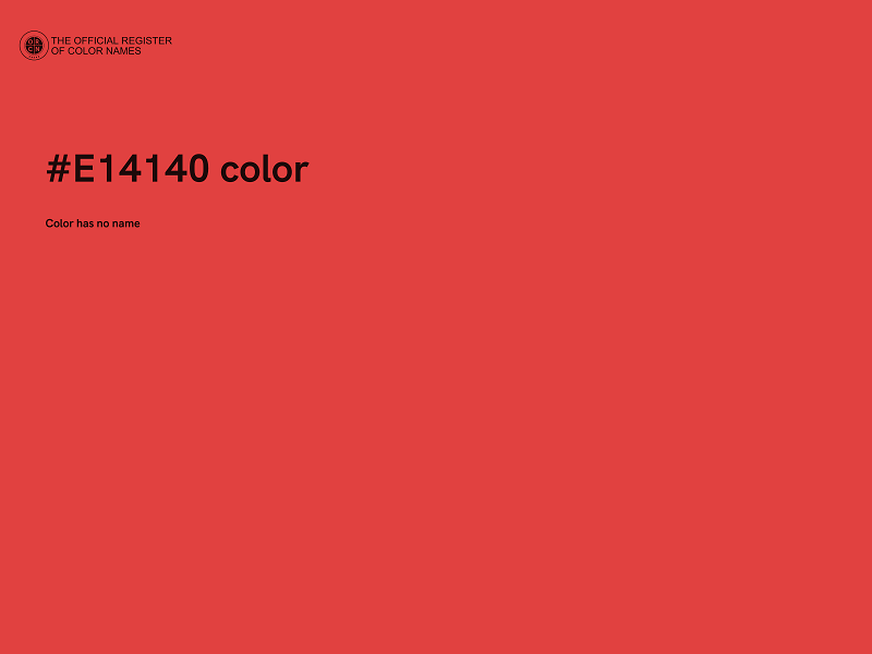 #E14140 color image