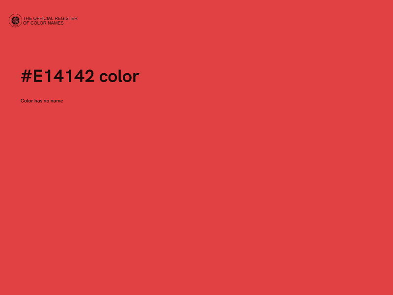 #E14142 color image