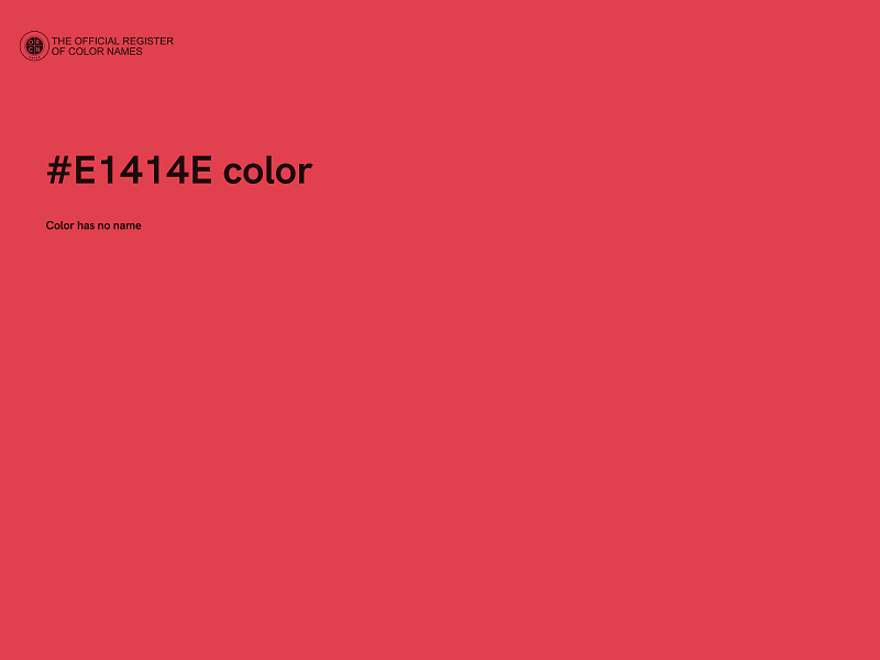 #E1414E color image