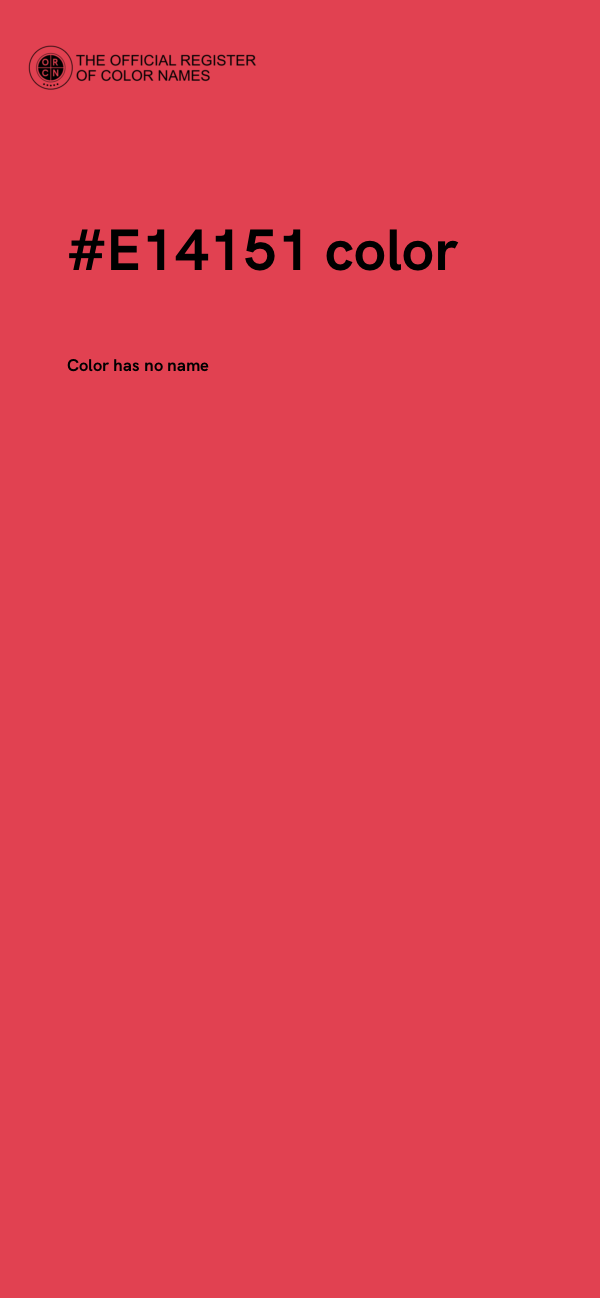 #E14151 color image