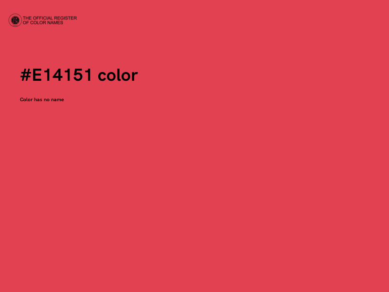 #E14151 color image