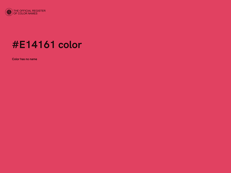 #E14161 color image