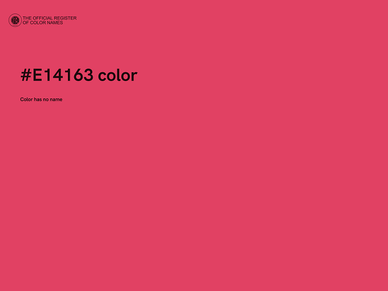 #E14163 color image