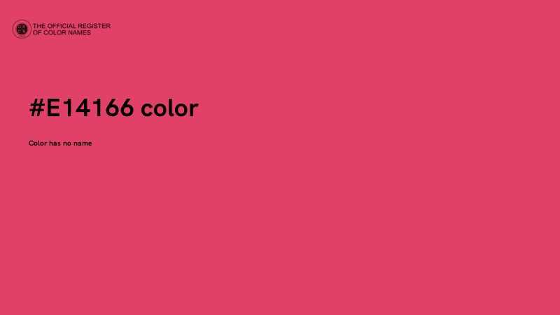 #E14166 color image