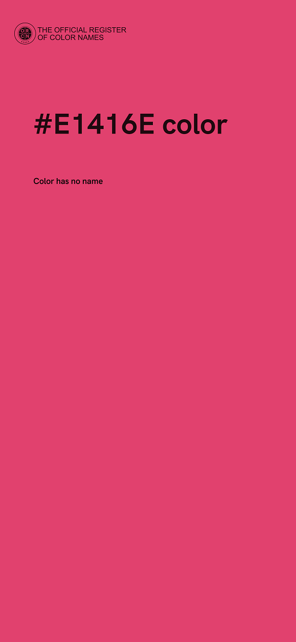 #E1416E color image