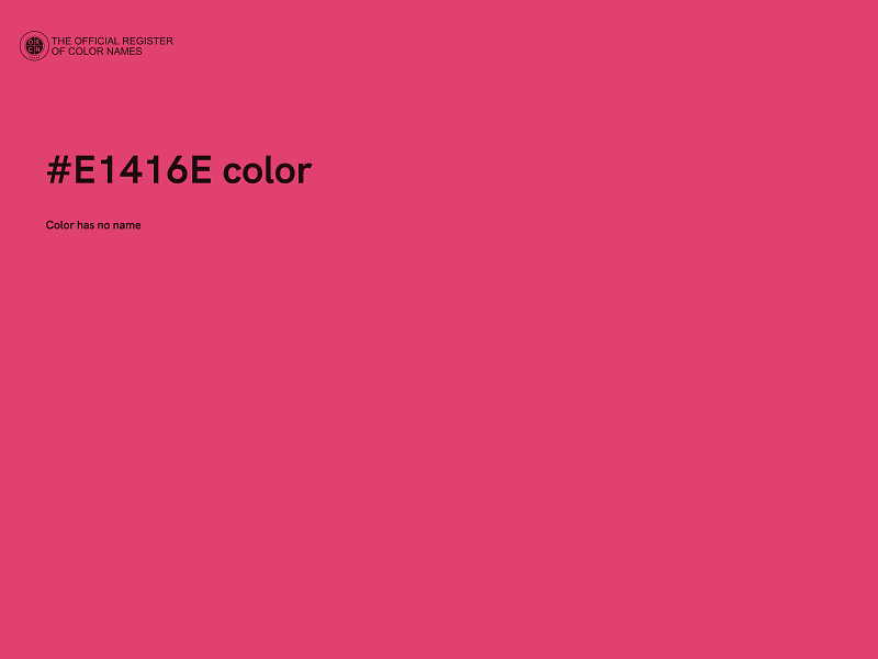 #E1416E color image