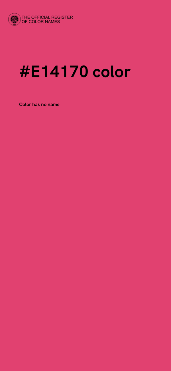 #E14170 color image