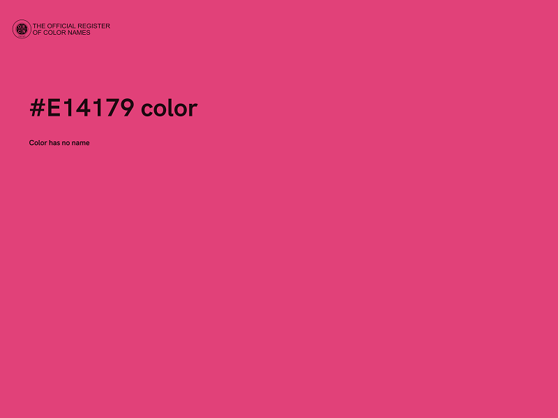 #E14179 color image