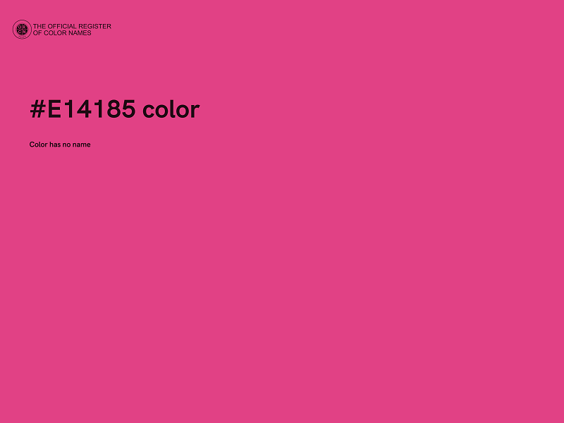 #E14185 color image