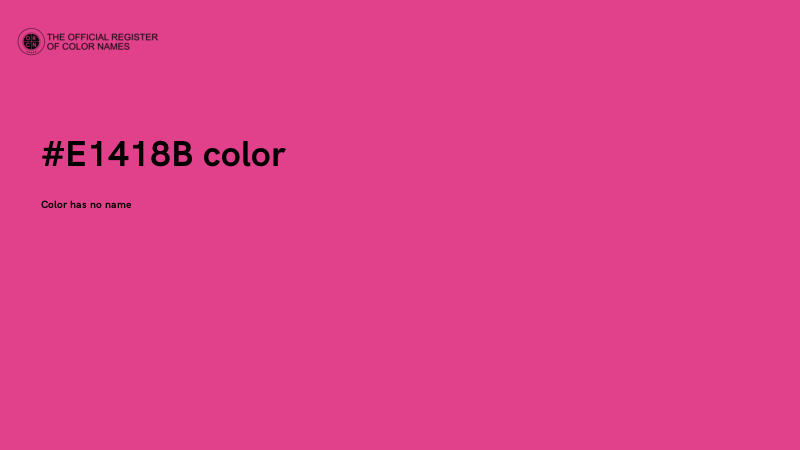 #E1418B color image
