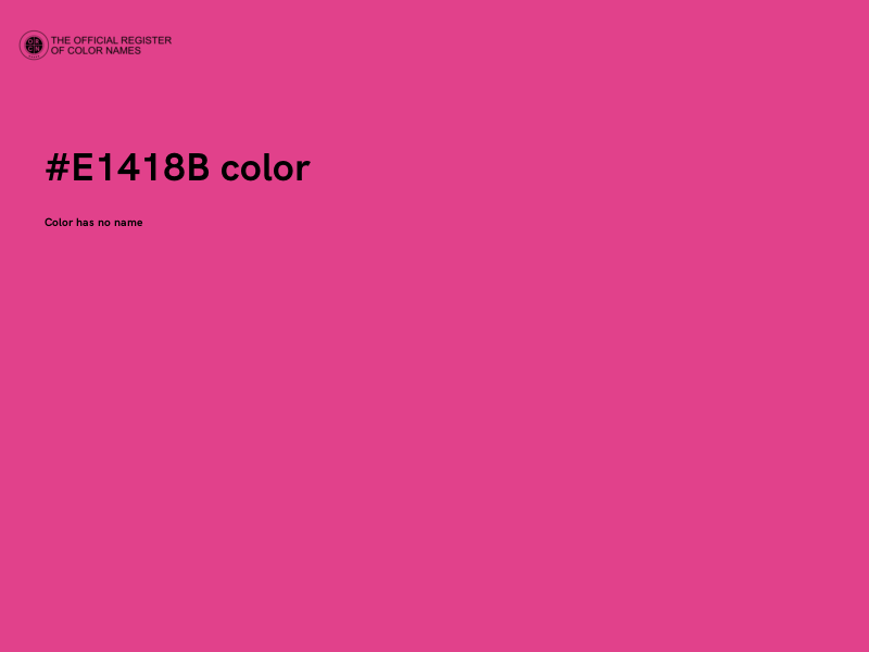 #E1418B color image