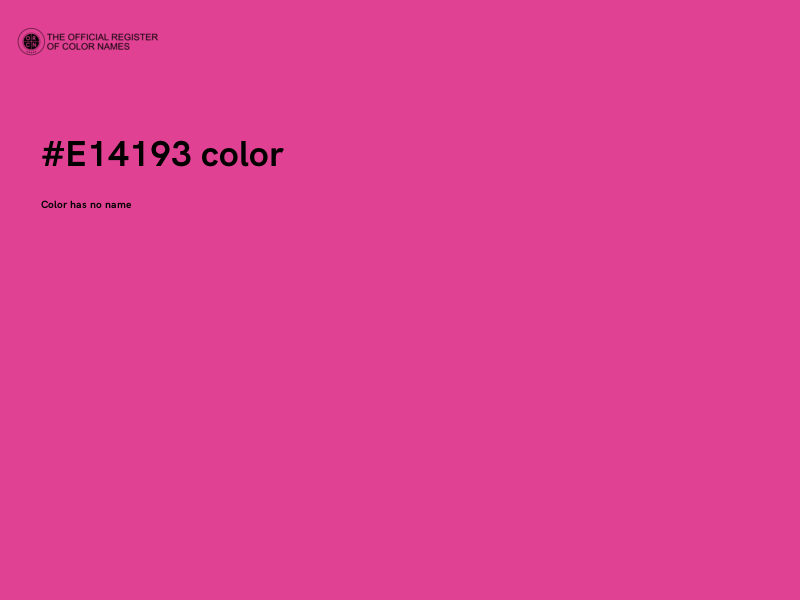 #E14193 color image