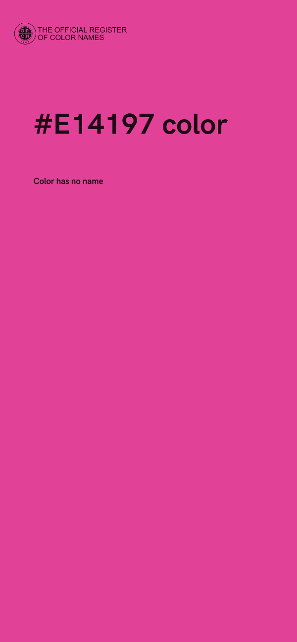 #E14197 color image