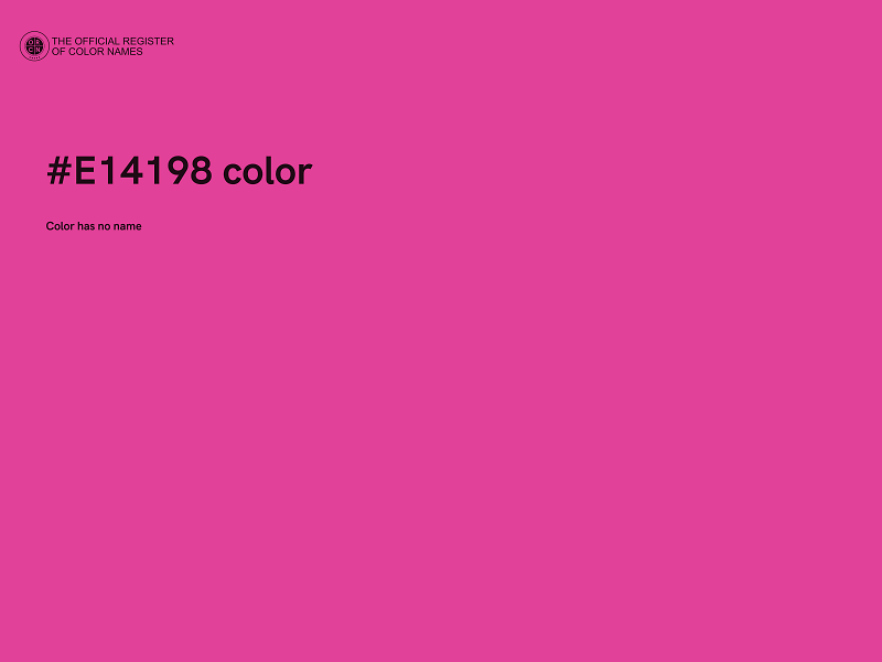 #E14198 color image