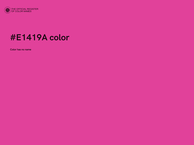 #E1419A color image