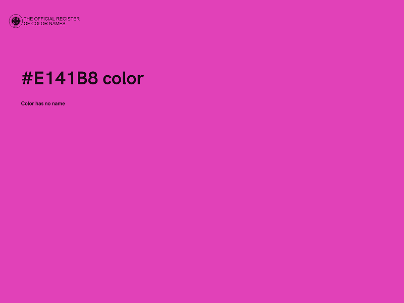 #E141B8 color image