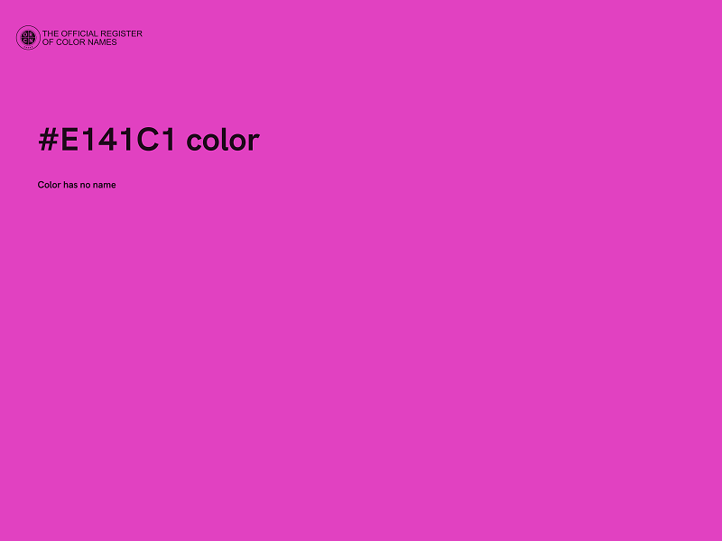 #E141C1 color image