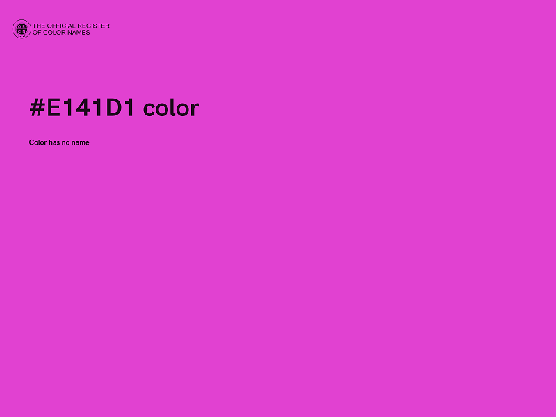 #E141D1 color image