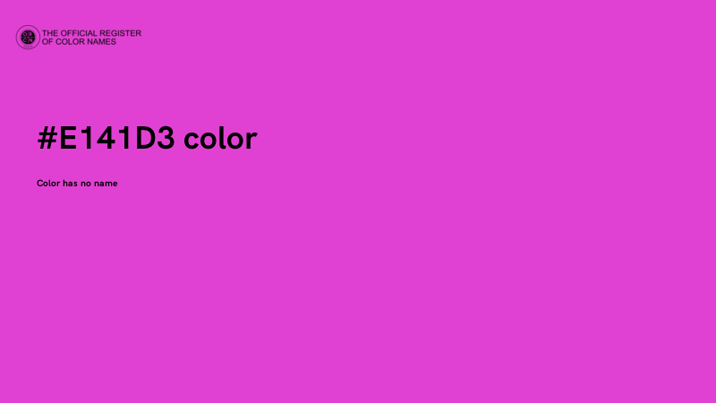 #E141D3 color image
