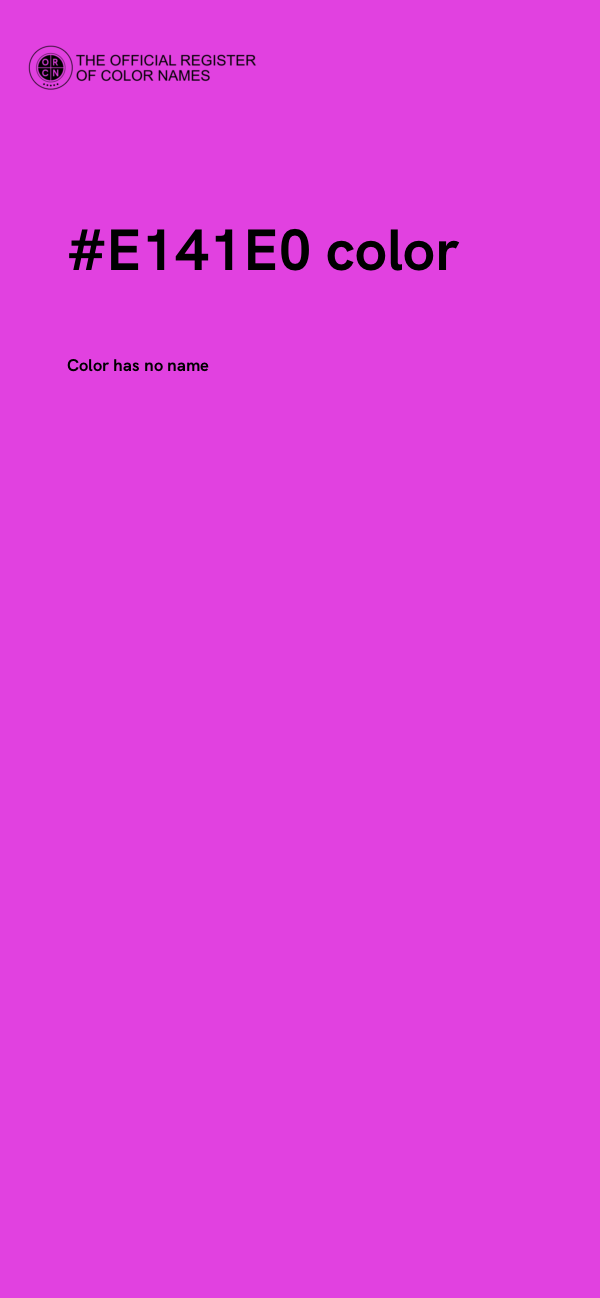 #E141E0 color image
