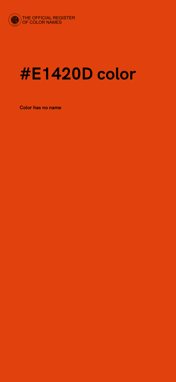 #E1420D color image