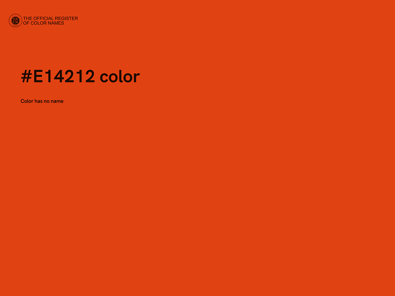 #E14212 color image