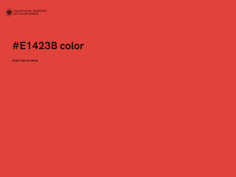 #E1423B color image