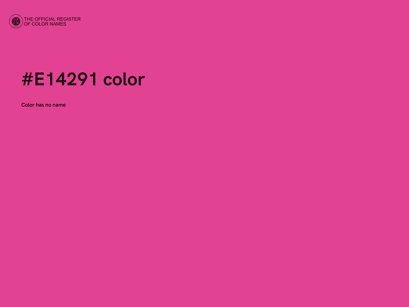 #E14291 color image