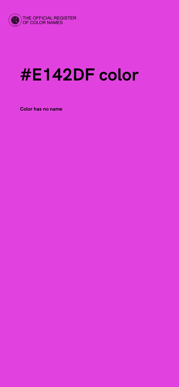 #E142DF color image