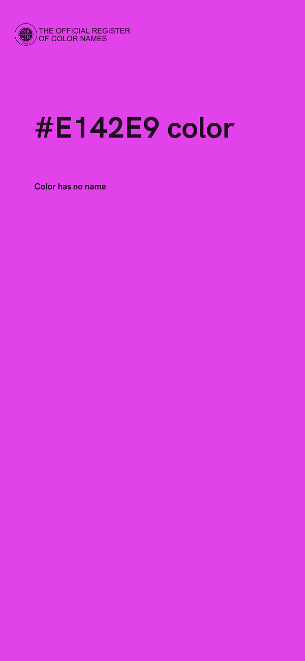 #E142E9 color image