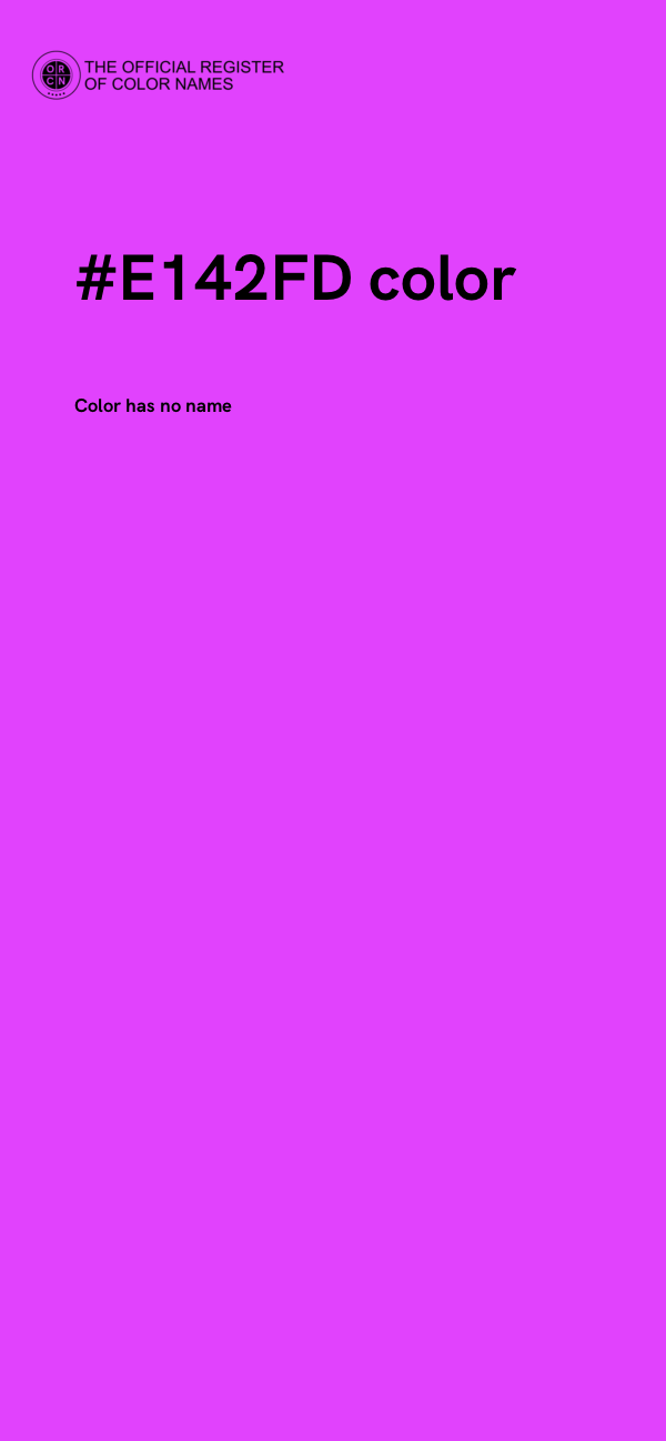 #E142FD color image