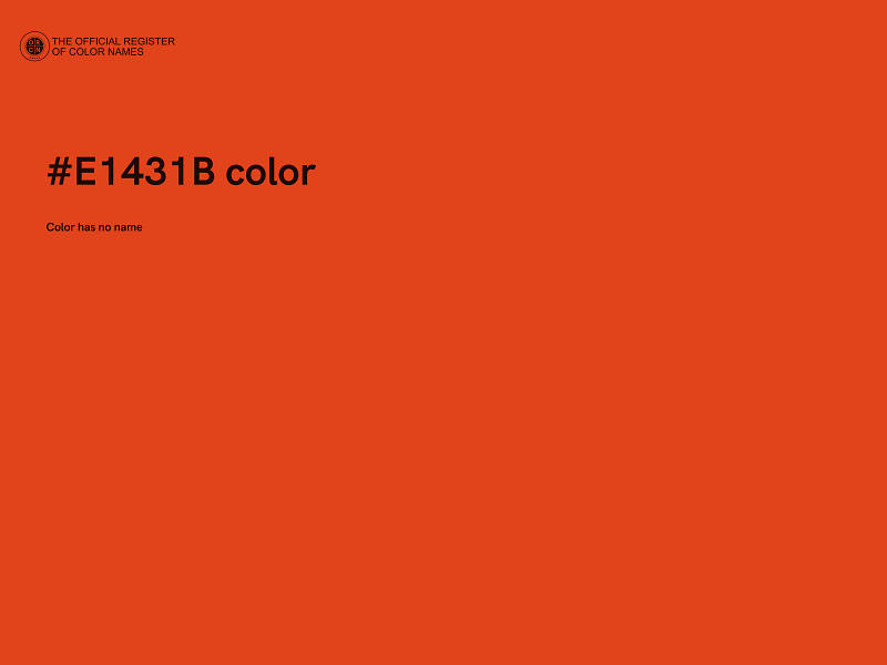 #E1431B color image