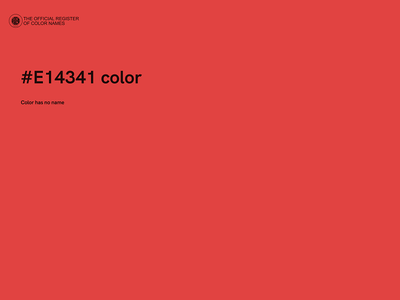 #E14341 color image
