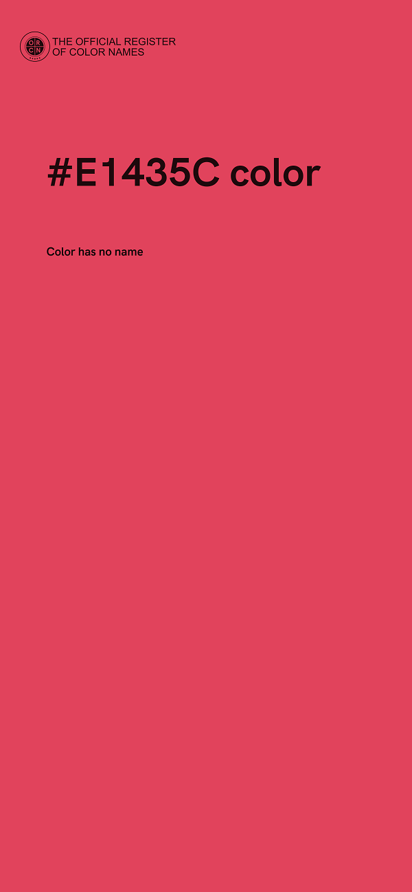 #E1435C color image