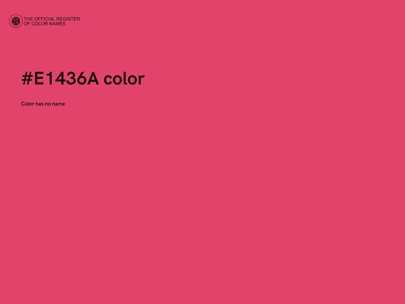 #E1436A color image