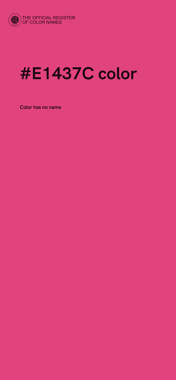 #E1437C color image