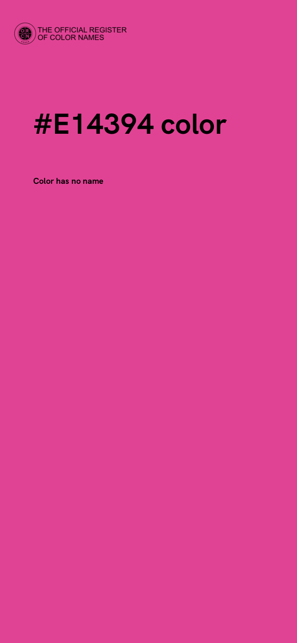 #E14394 color image