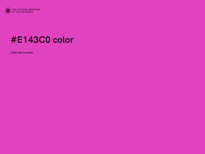 #E143C0 color image