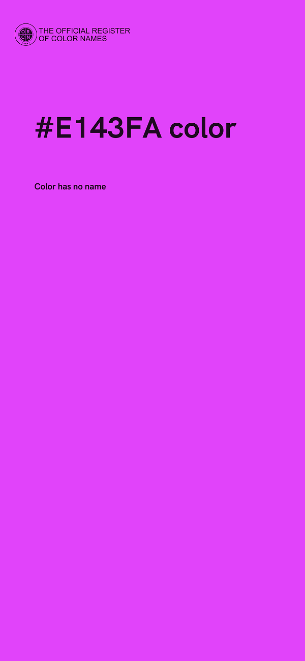 #E143FA color image