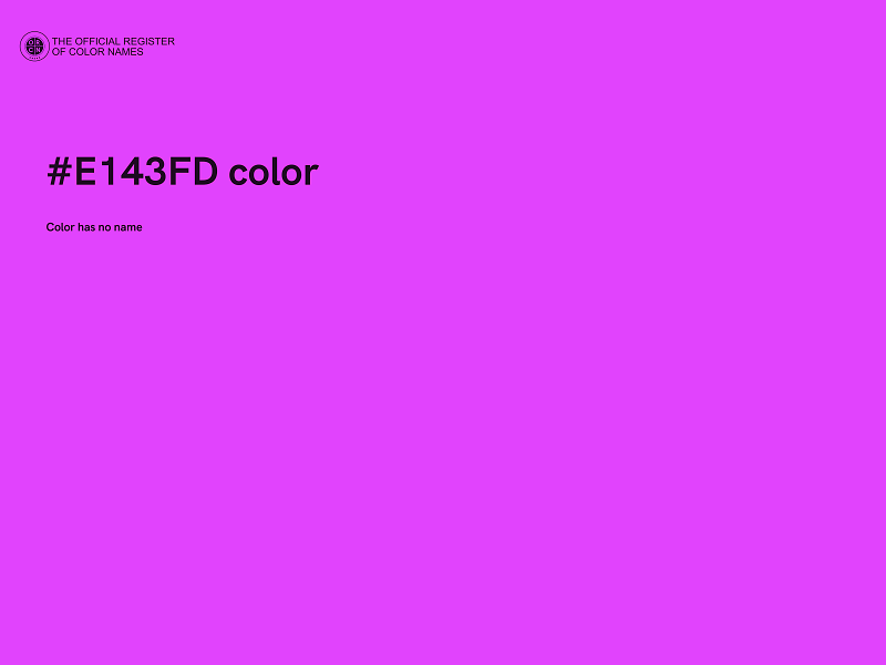 #E143FD color image