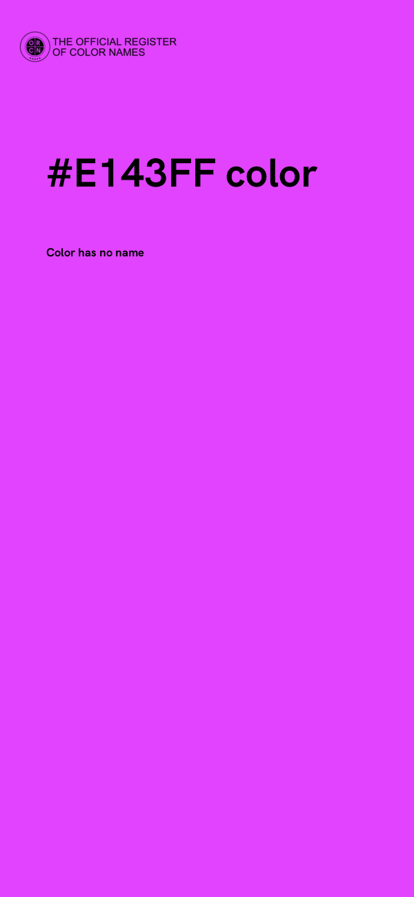 #E143FF color image